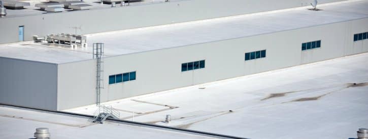 roof of a warehouse